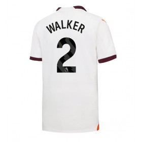 Manchester City Kyle Walker #2 Borta Kläder 2023-24 Kortärmad